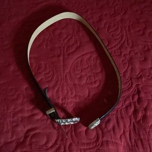 Genuine leather black belt